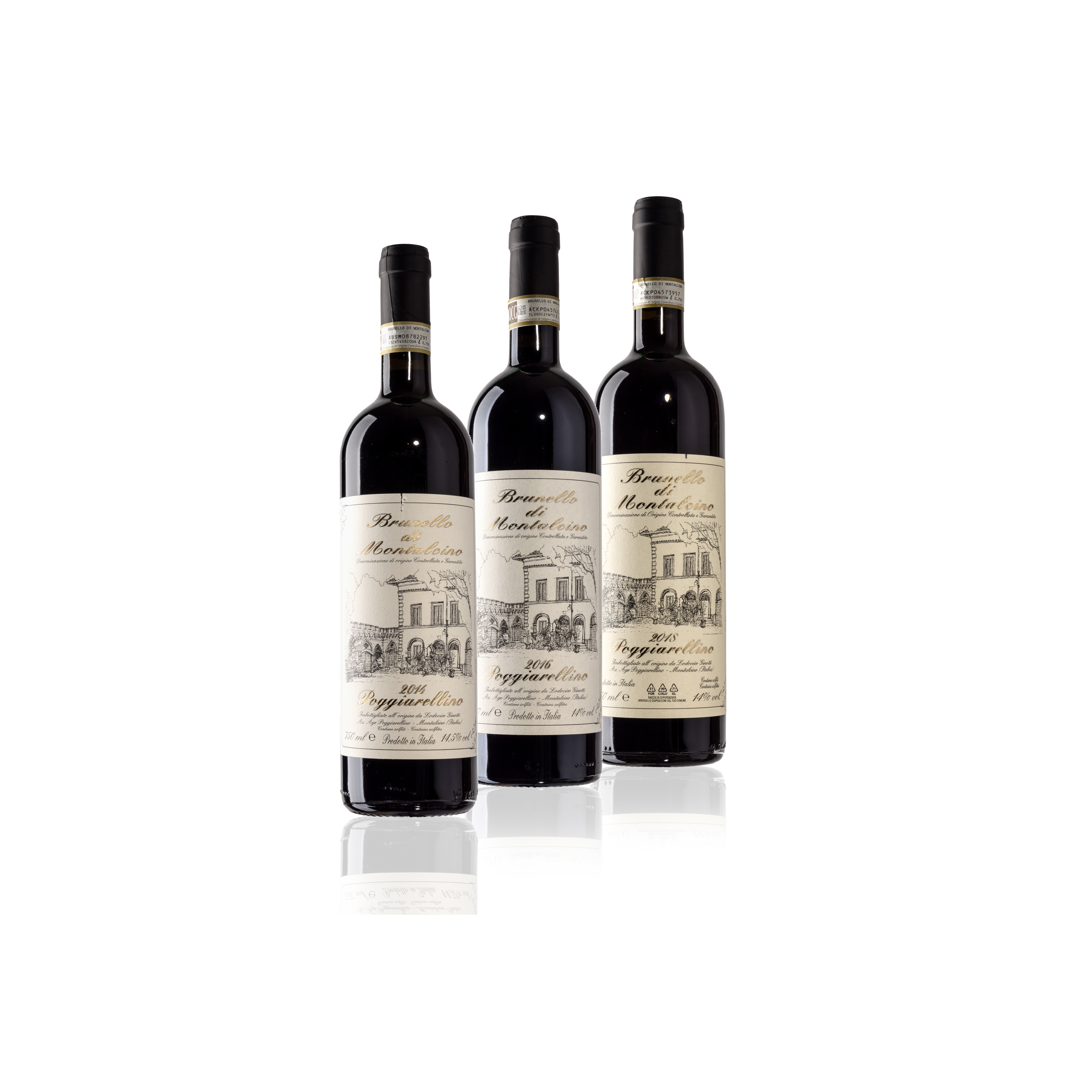 Vertical of Brunello di Montalcino